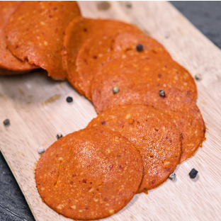 Griffith Foods Spicy plant-based soppressata