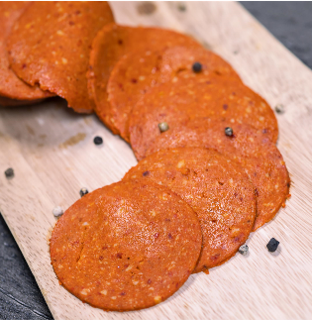 Griffith Foods Spicy plant-based soppressata