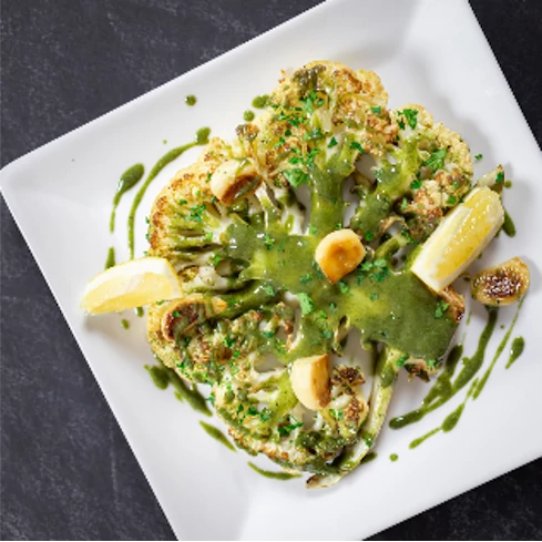 This low carb, high flavour dish is finished with a green goddess flavour glaze with the added benefit of moringa powder.
