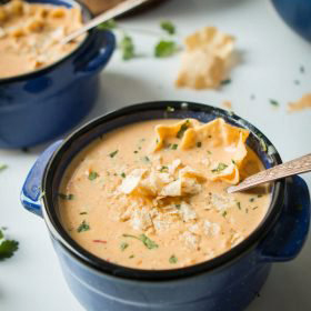 Powdered soups can be hydrated and ready to eat in minutes for a convenient meal.