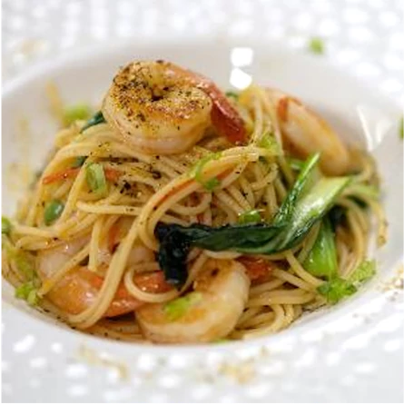 Wafu spaghetti takes aromatic Japanese flavours and pairs them with Italian pasta.