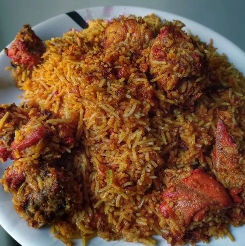 Spicy and flavorful biryani dish