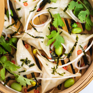 Butter, Chive and Mushroom Dumplings