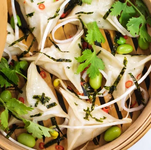Butter, Chive and Mushroom Dumplings