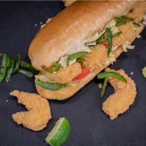 Hatch Chili Shrimp Po'Boy