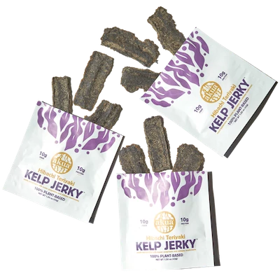 Packages of Akua kelp jerky.