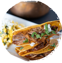 Birria Tacos made from Griffith Foods' Birria taco kit, which includes broth mix.