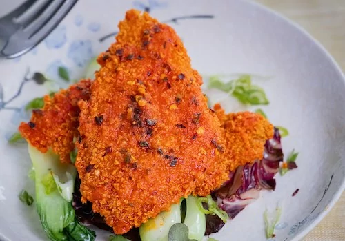Griffith Foods' rice-crusted cod with Gochujang Flavour Glaze