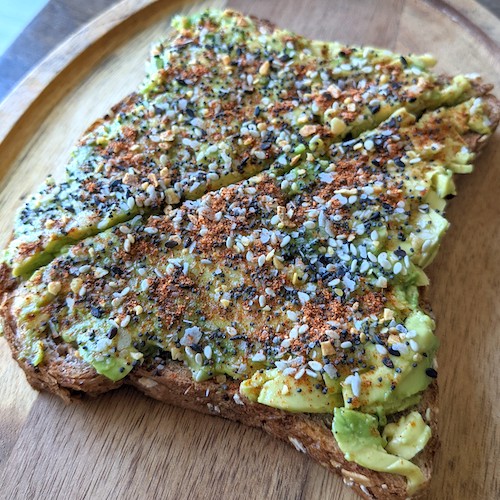Griffith Foods Birria Dry Seasoning is a perfect flavor addition to avocado toast.