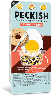 Perfectly Peckish offers snackable eggs with a crispy dip on the side, adding more excitement to the routine hard-boiled egg.