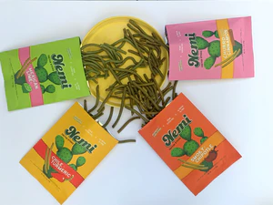 Holisticks from Nemi, a snack manufacturer in the US, available in Mexican Lime, Churro, Smoky Chipotle, and Chile Turmeric flavors