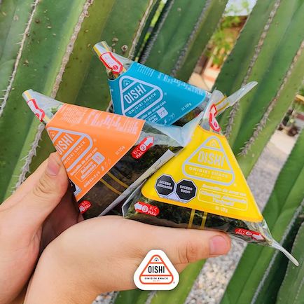 Individually-wrapped onigiri.