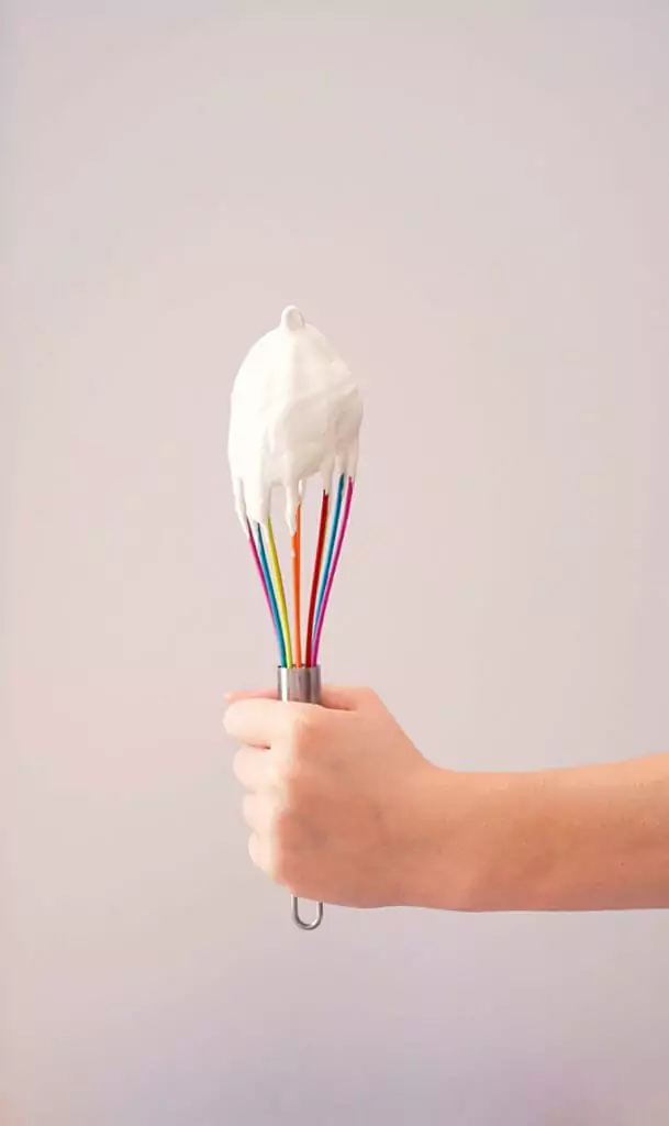whisk with batter